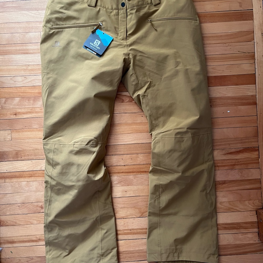 Salomon insulated snowpant new with tags, size XL